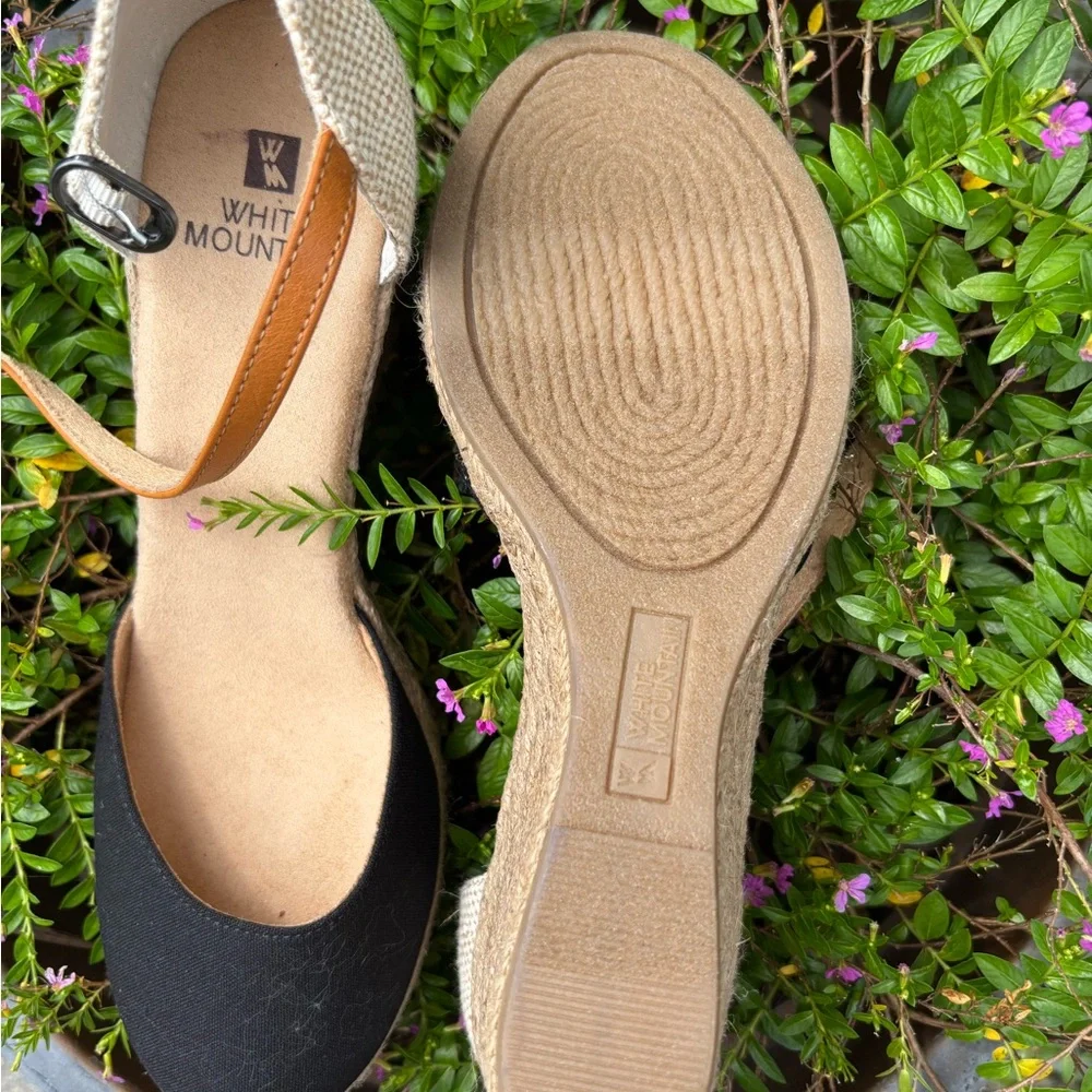 White Mountain Women's Black and Tan Shoes - Picture 2 of 10